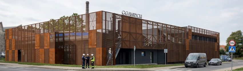 Modernizacja elewacji zakładu przemysłowego