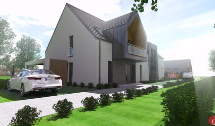 Dom z apartamentami  we Wrzosowie